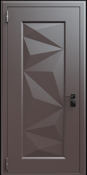 Входная термодверь с металлофиленкой и порошковым окрашиванием RAL 8019 (тип №6) Входная термодверь с металлофиленкой и порошковым окрашиванием RAL 8019 (тип №6)