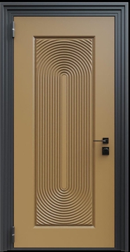 Входная термодверь с металлофиленкой и порошковым окрашиванием RAL 1036 (тип №2) Входная термодверь с металлофиленкой и порошковым окрашиванием RAL 1036 (тип №2)